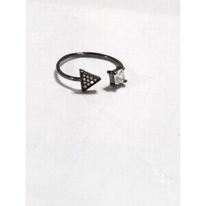 Sterling Silver Eternity CZ Braided Ring, Stackable Ring, CZ Band